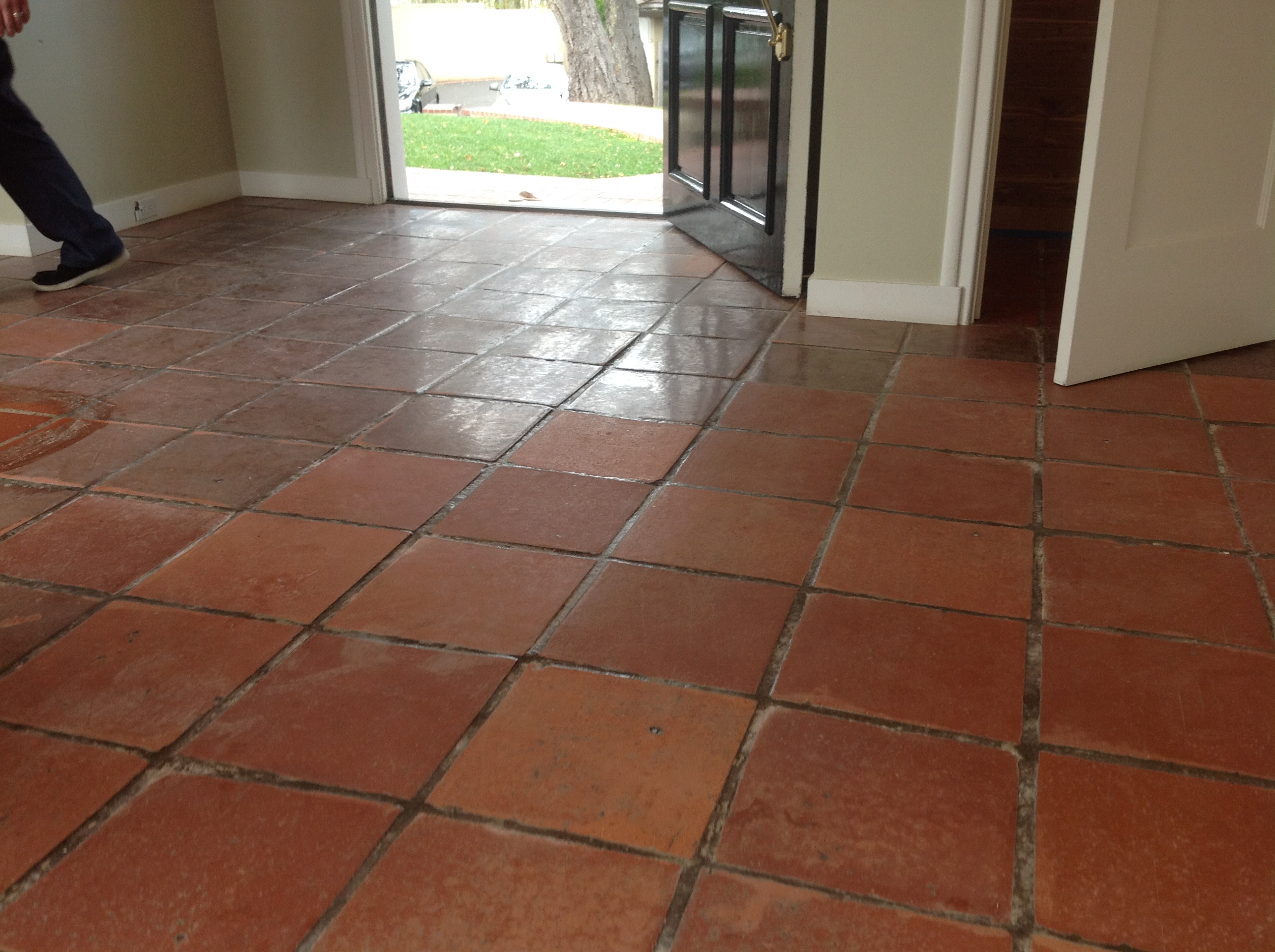 mexican pavers tile antique ceramic wax restoration tiles california saltillo specialist removal expert refinish californiatilerestoration