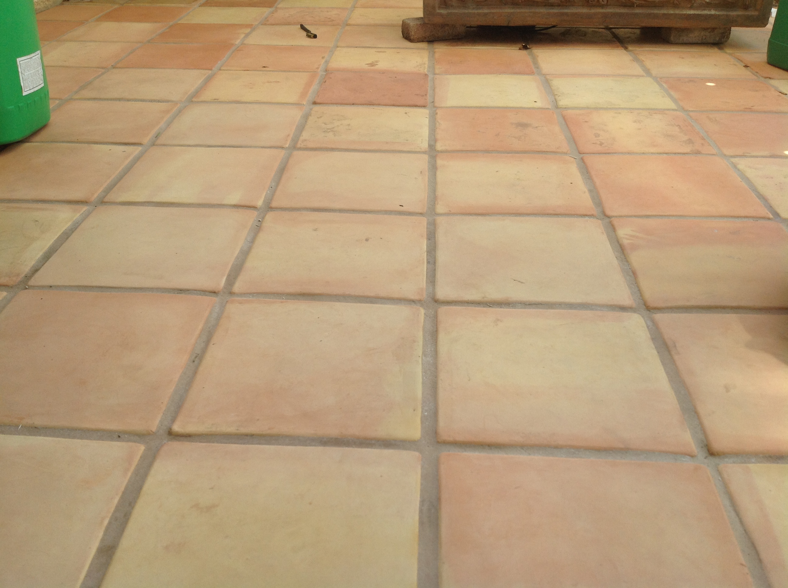 Superior Saltillo Tile Floor Refinishing & Restoration without messy