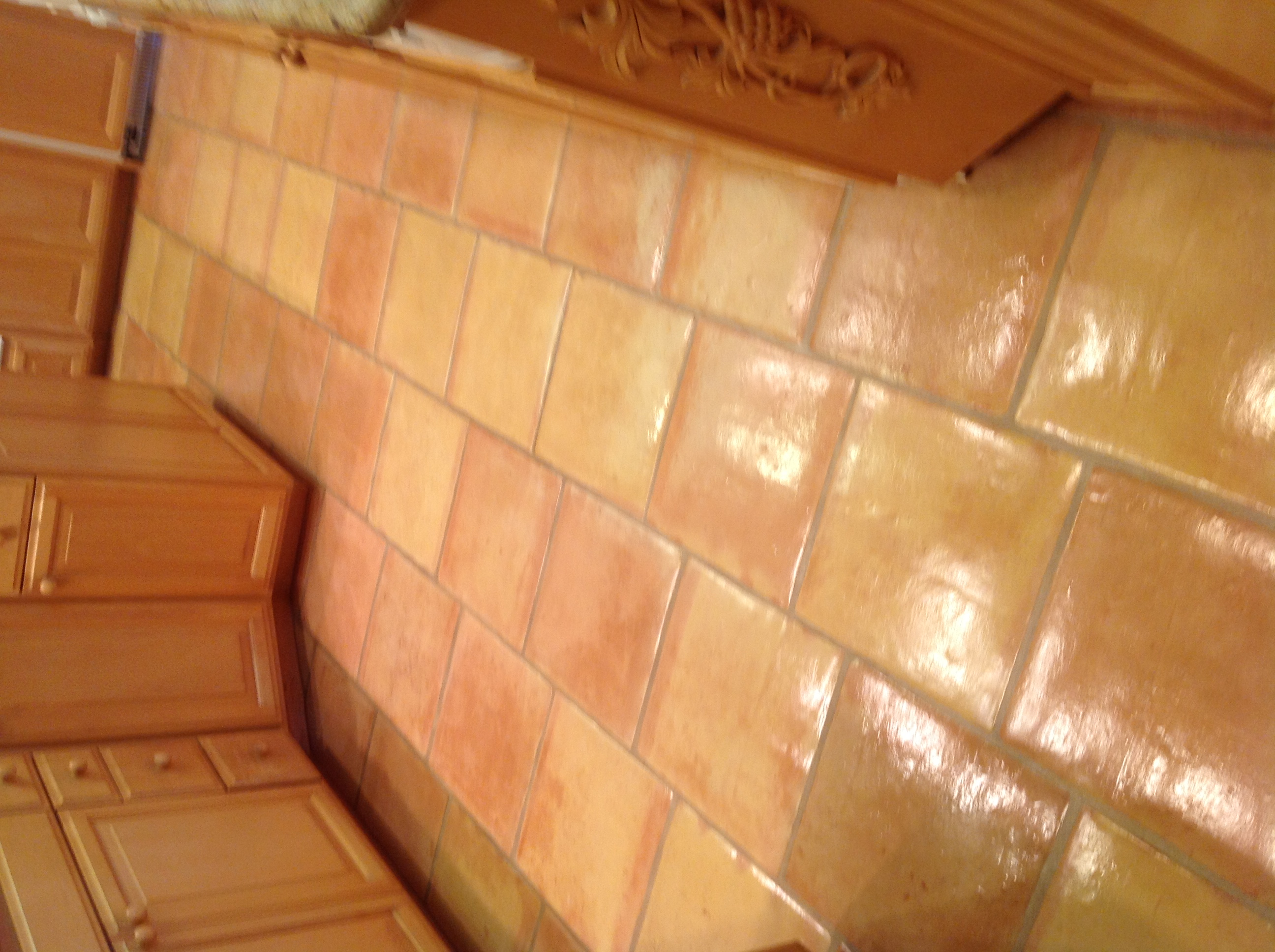 saltillo tile super floor restoration neglect sealed kitchen caught finally california californiatilerestoration