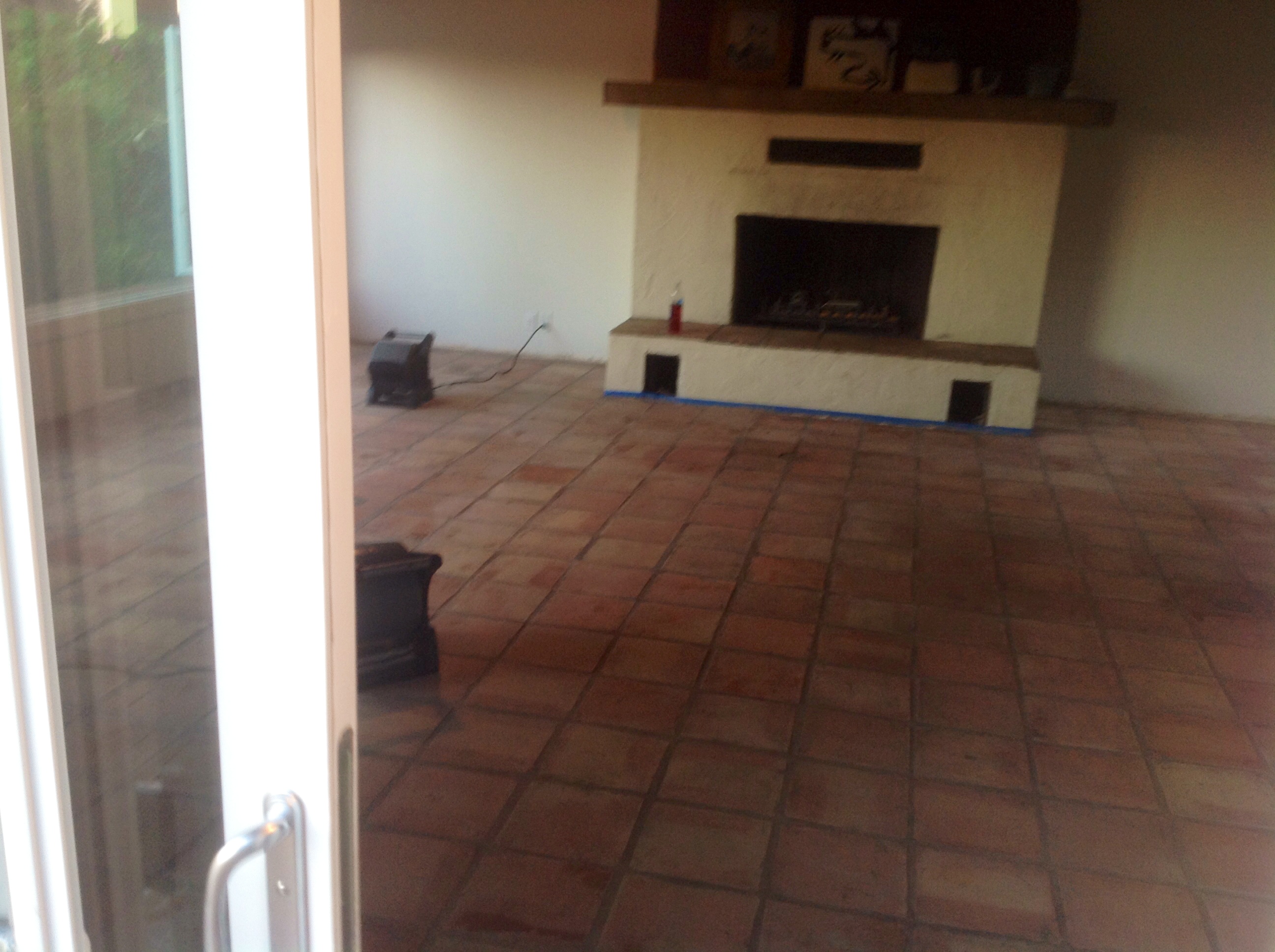Saltillo Mexican Tiles Stripped, Cleaned, & Sealed in Redlands Ca